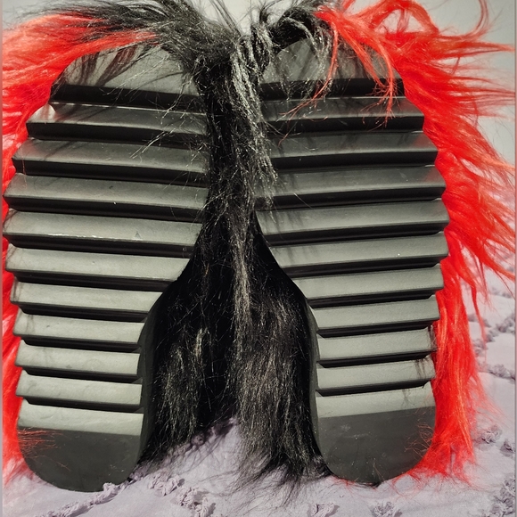 SOLD.    Dollskill Split Fur Boots - Picture 4 of 7